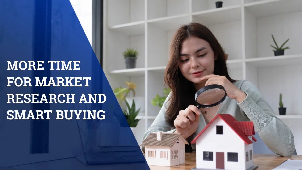 More Time for Market Research and Smart Buying